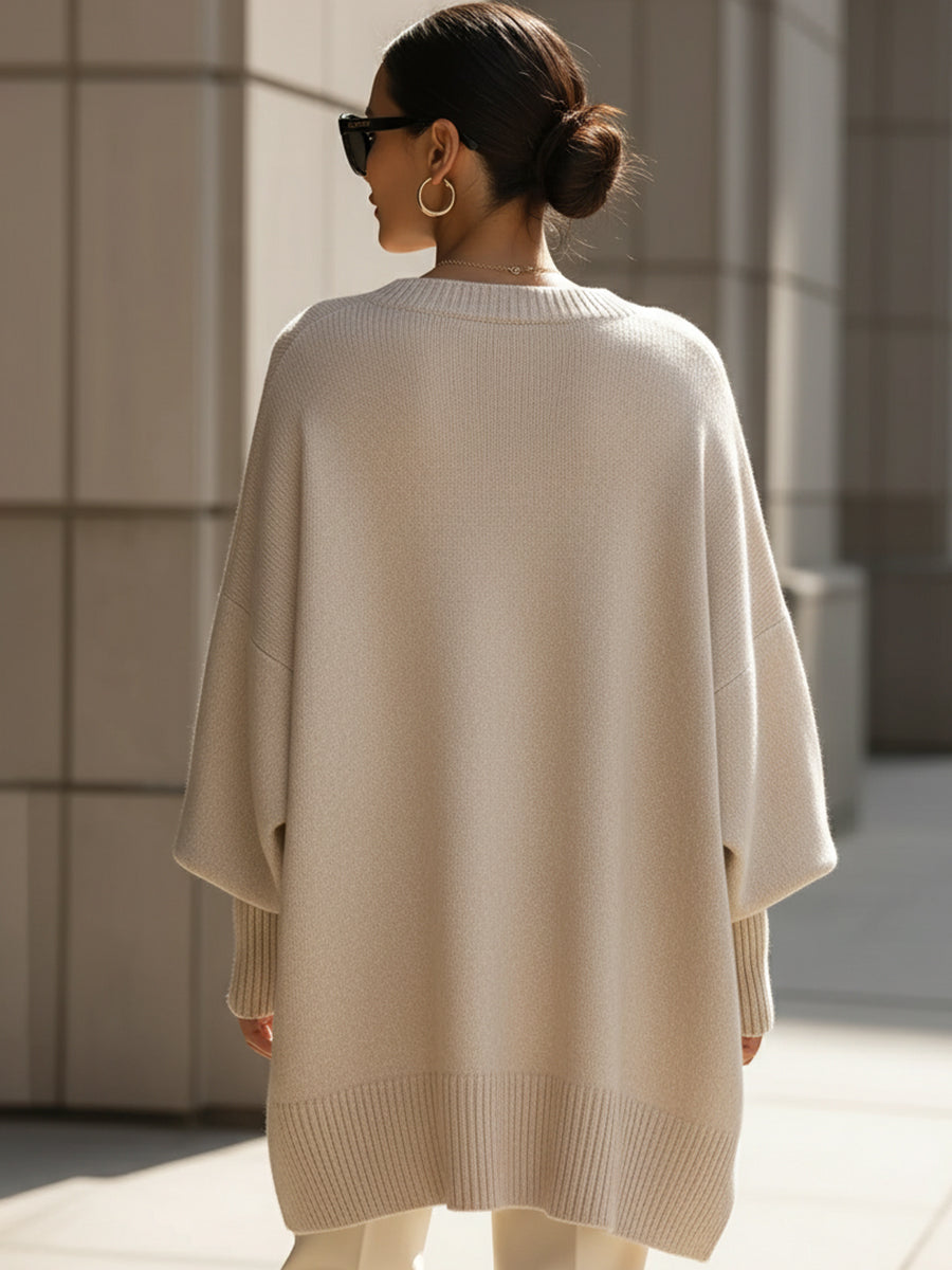 Sade- Oversized Poncho Sweater