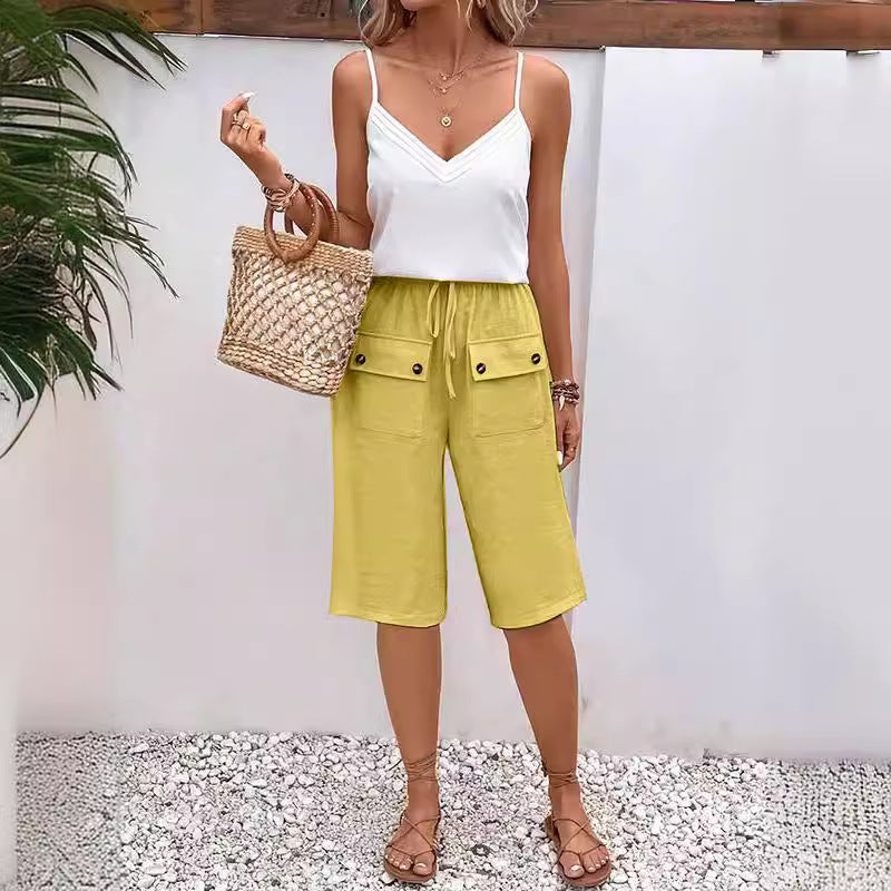 Noria™ - Pocket Button Shorts