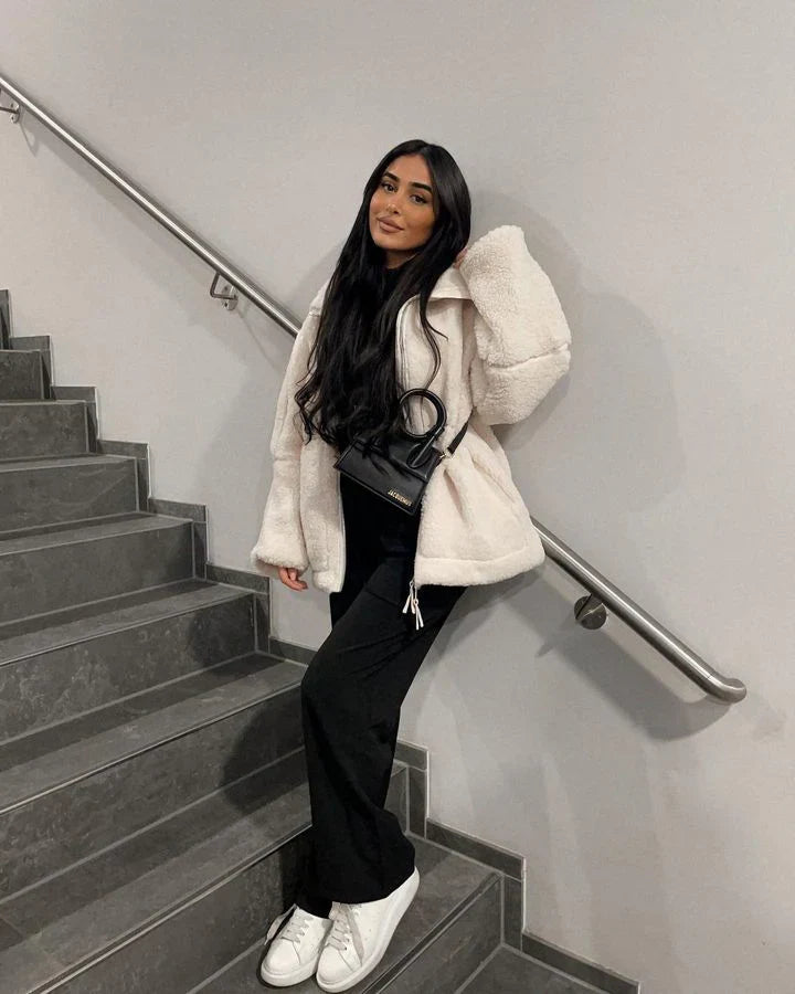 Keira – Soft teddy coat