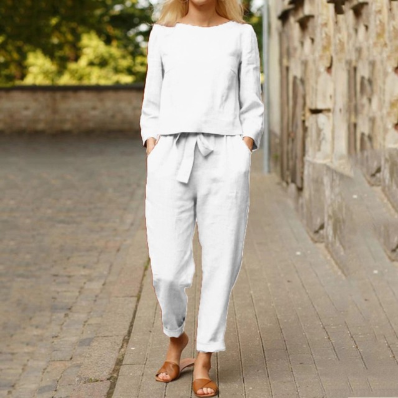 Valerie™ – Cozy Summer Set with tummy covering blouse