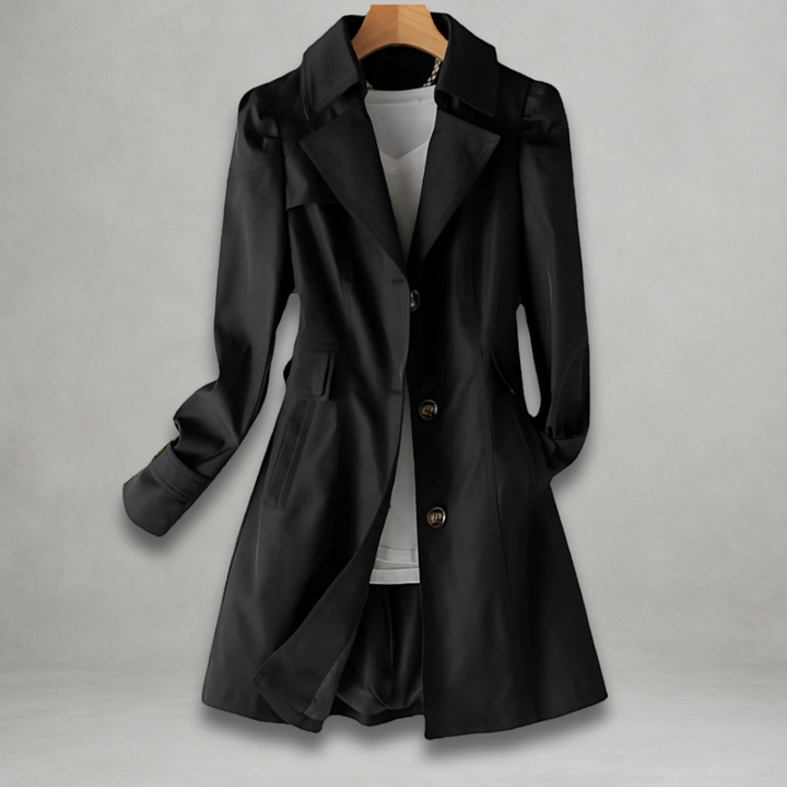 Dani™ | Stylish Longline Button-Down Coat
