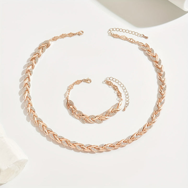 Sheila™ - Elegant Glass Rhinestone Fish Tail Set