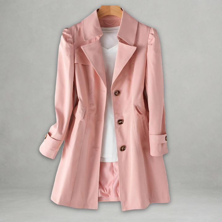 Dani™ | Stylish Longline Button-Down Coat
