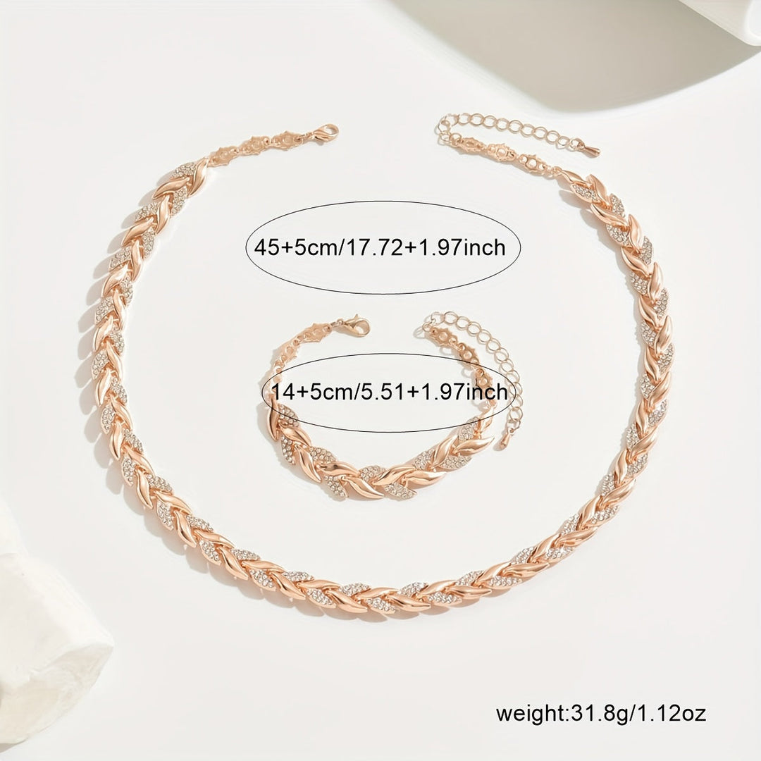 Sheila™ - Elegant Glass Rhinestone Fish Tail Set