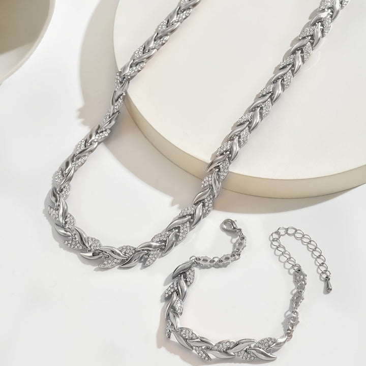 Sheila™ - Elegant Glass Rhinestone Fish Tail Set