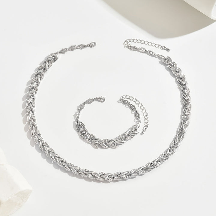 Sheila™ - Elegant Glass Rhinestone Fish Tail Set