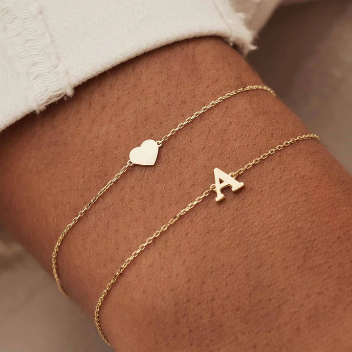 Bracelet with initials of your life sign