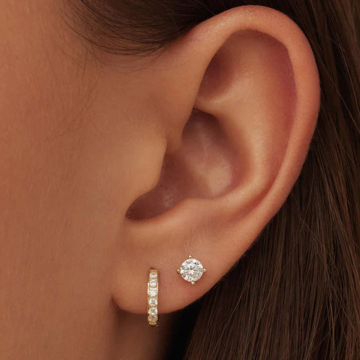 Dara Brillane earrings set with stones