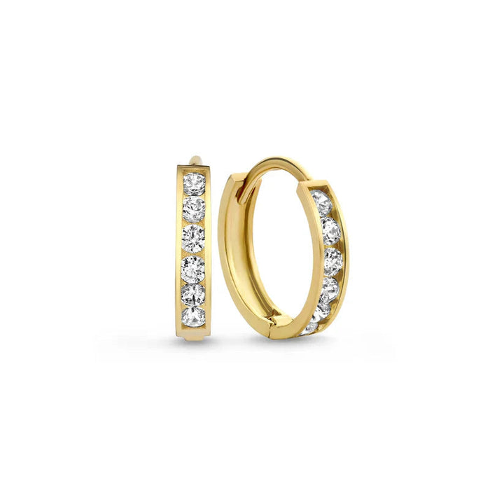 Dara Brillane earrings set with stones