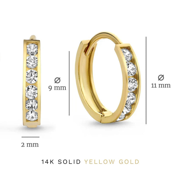 Dara Brillane earrings set with stones