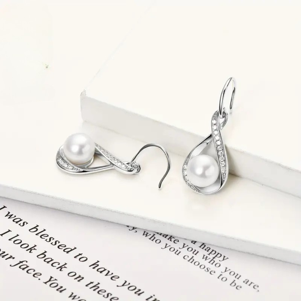 Gold Pearl Earrings