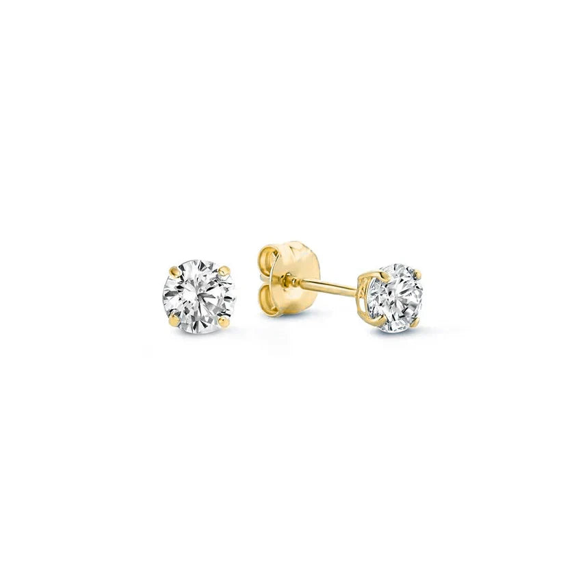 Moon Tears stone earrings | Gold