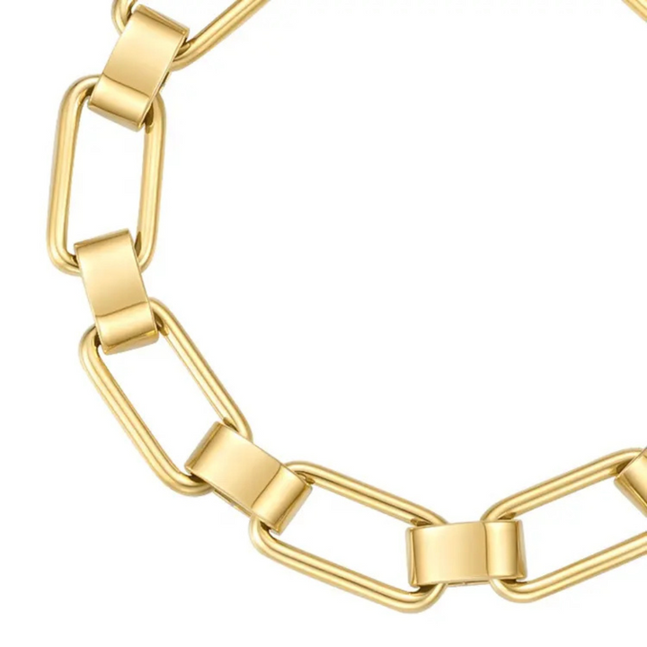 Luxury rectangular link bracelet