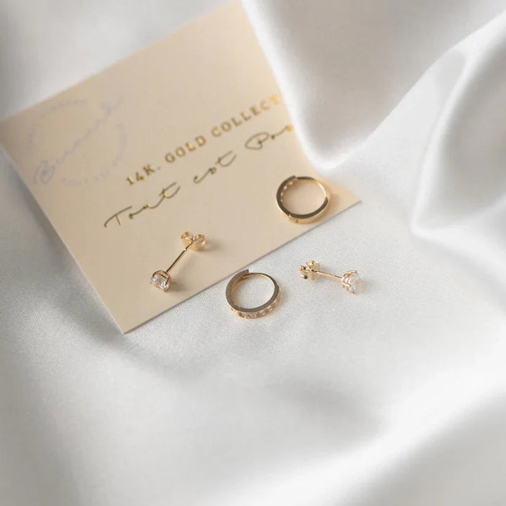 Moonstone stud earrings