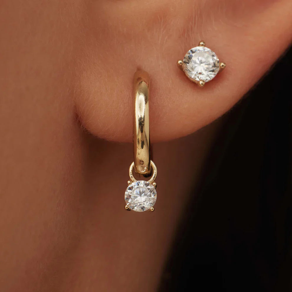 Maantrane stone earrings
