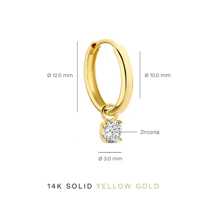 Maantrane stone earrings