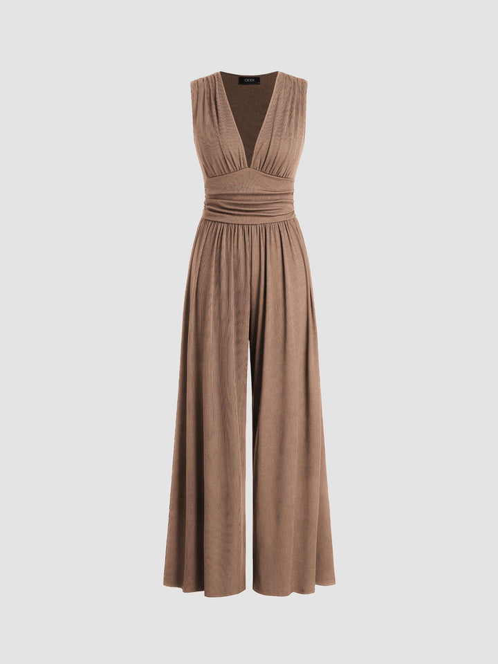 CHARLEY – Chic Sleeveless Wide-Leg Jumpsuit