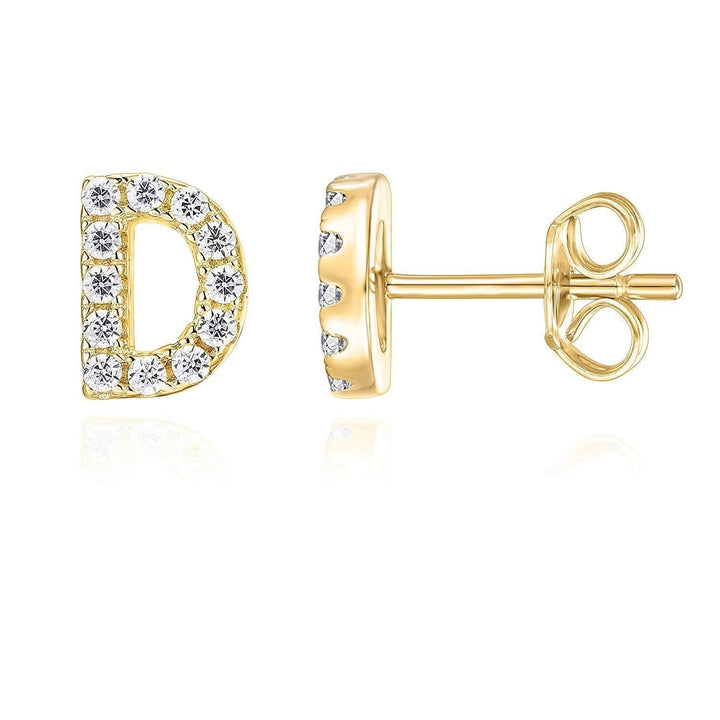 Initial Earrings 1 Piece | Gold