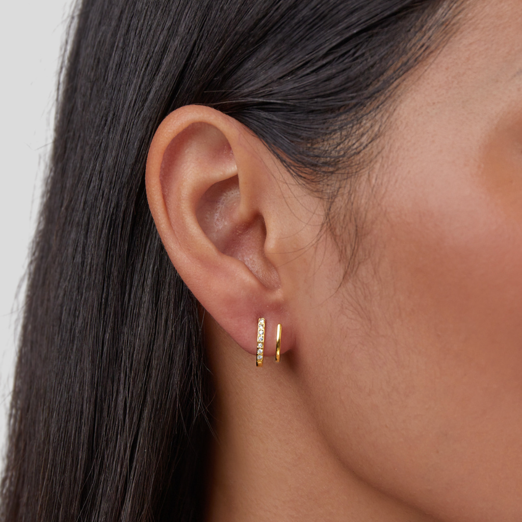 Claw-Shaped Crystal Earrings