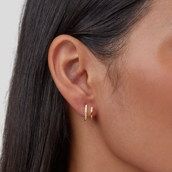 Claw-Shaped Crystal Earrings
