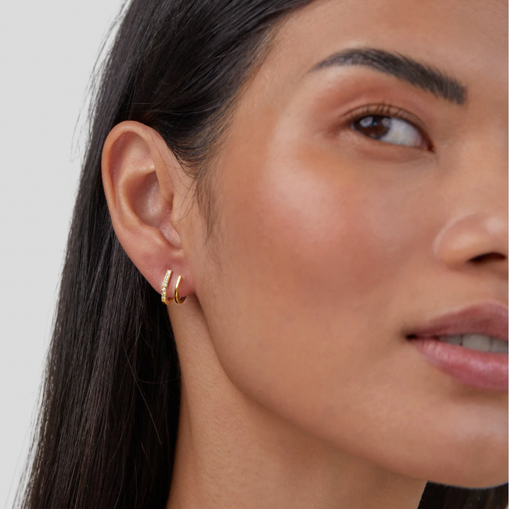 Claw-Shaped Crystal Earrings