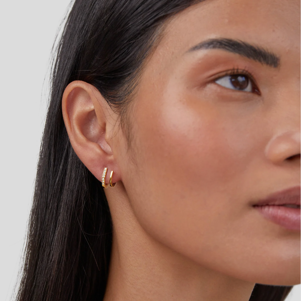 Claw-Shaped Crystal Earrings