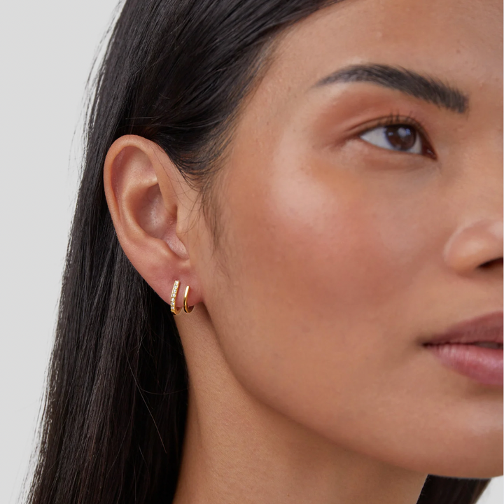 Claw-Shaped Crystal Earrings