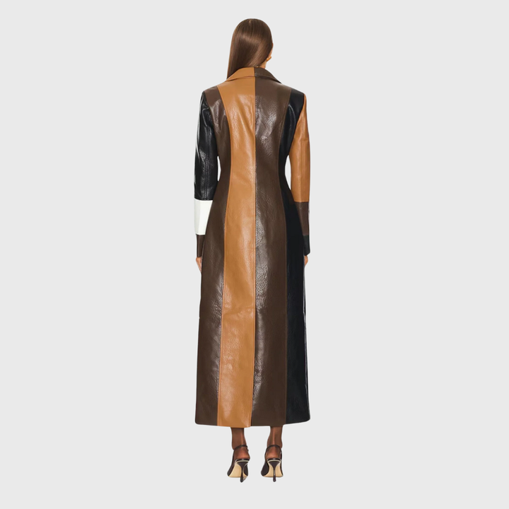 Long patchwork coat