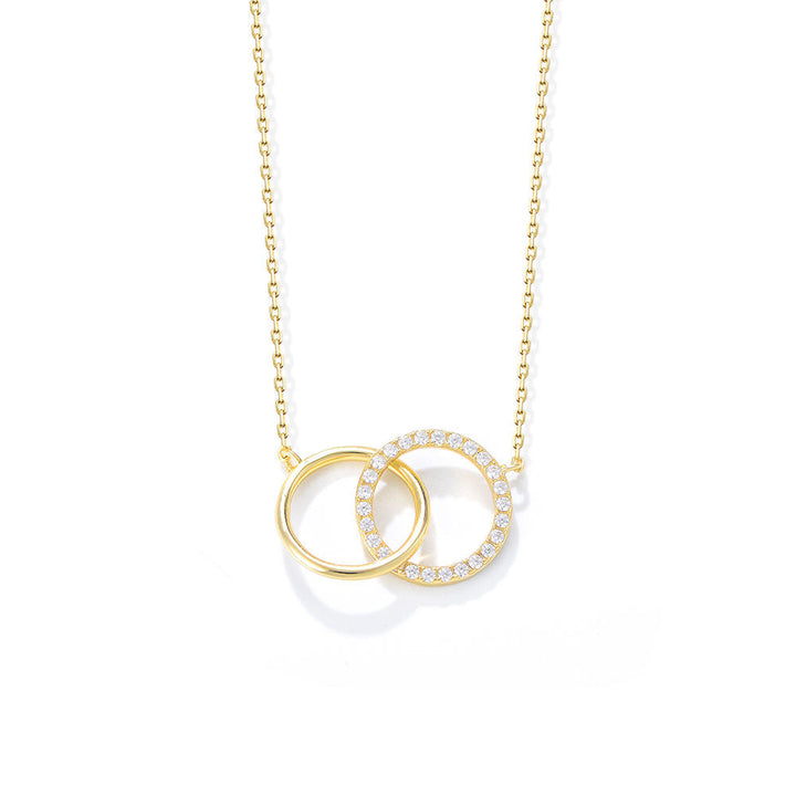 Round Circle Zirconia Necklace