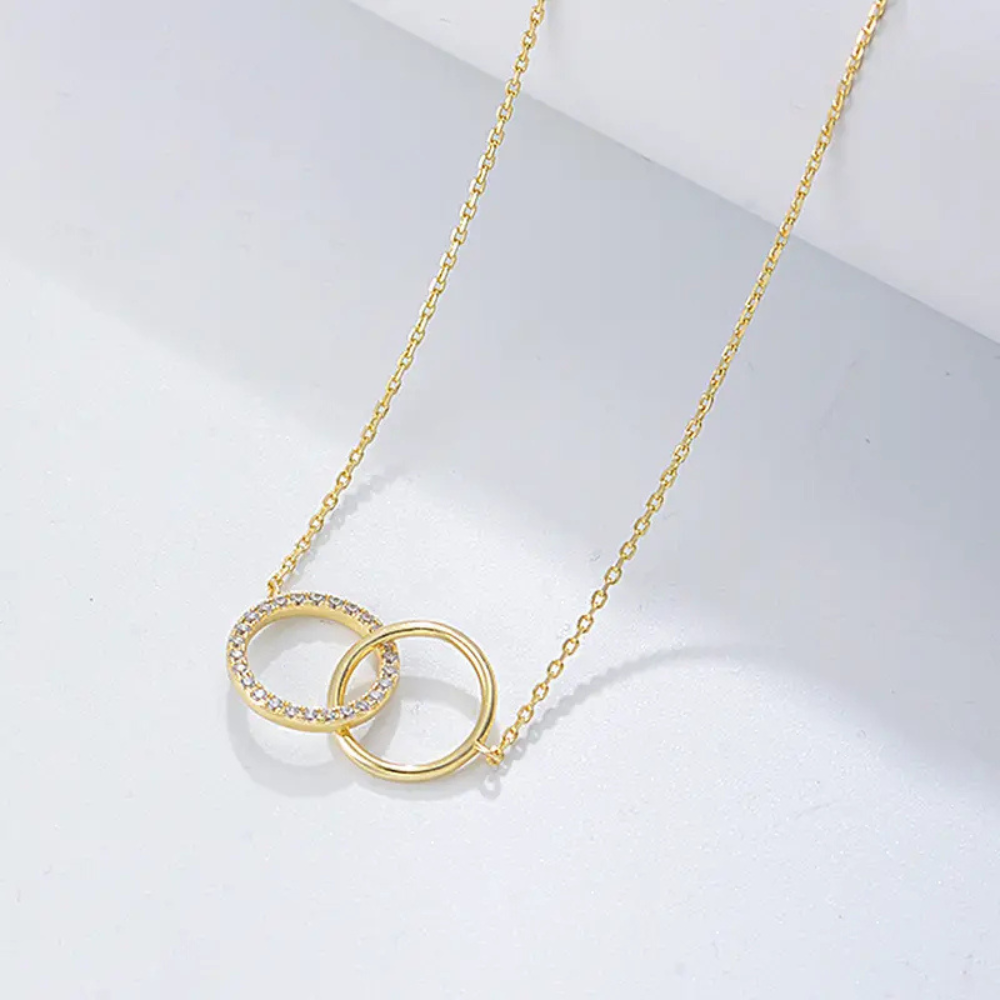 Round Circle Zirconia Necklace