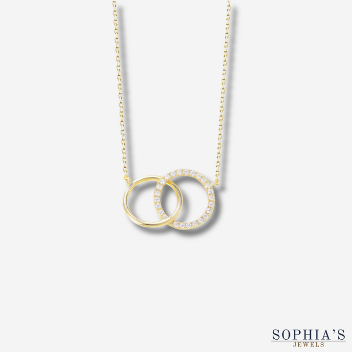 Round Circle Zirconia Necklace