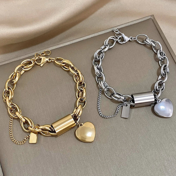 Heartened Chunky Bracelet | Gold 18k