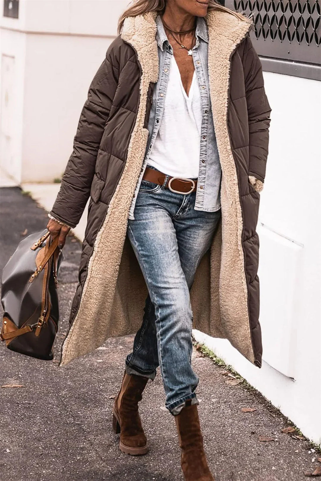 Maria- Reversable Quilted Coat