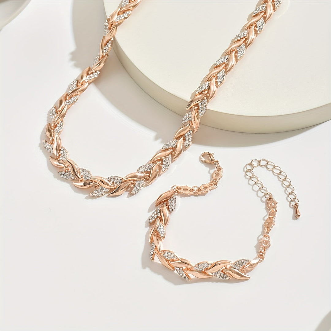 Sheila™ - Elegant Glass Rhinestone Fish Tail Set