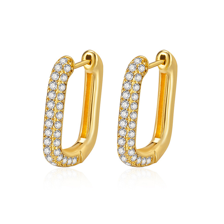 Large Icon Pavé Hoops