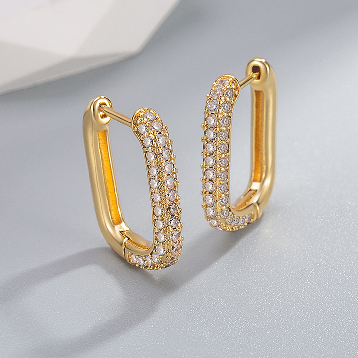 Large Icon Pavé Hoops