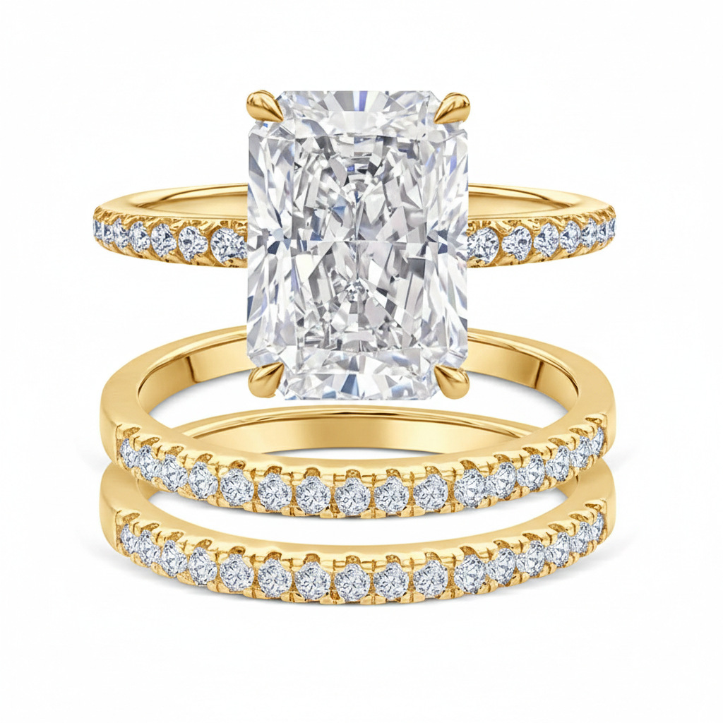 Jaily 3-piece wedding ring set