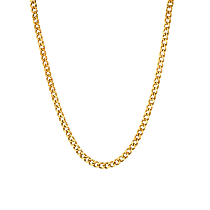 Flat chain necklace