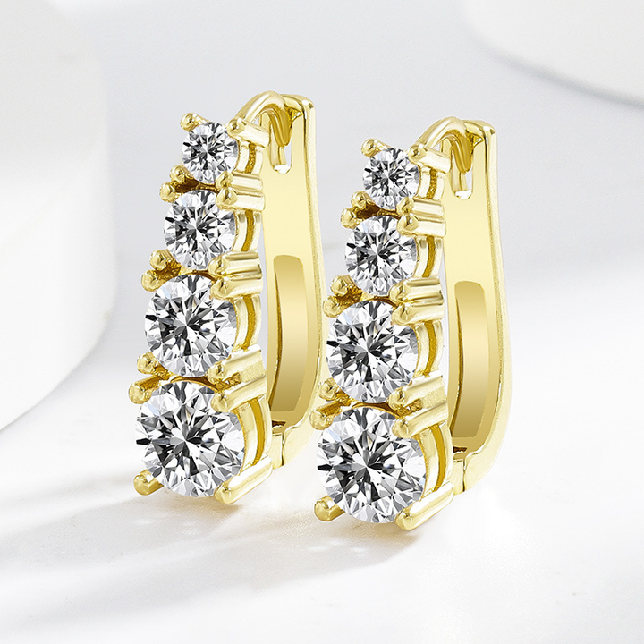 Carol earrings with four stones